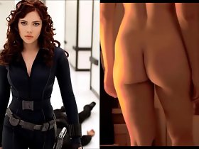 SekushiLover - Negro Viuda vs Scarlett desnuda