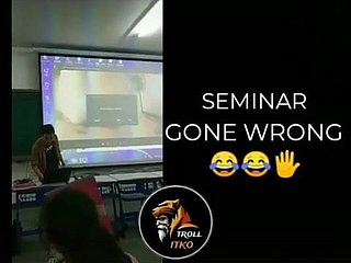 Pornografia exibida em seminário