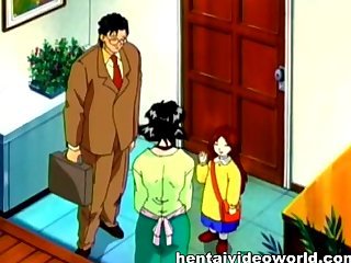 Hentai moglie catturato da un gruppo di uomini lascivi