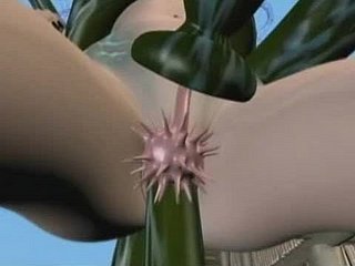 3D Hentai کی مشکل سانپ عفریت کی طرف سے گڑبڑ ہے floozy متحرک
